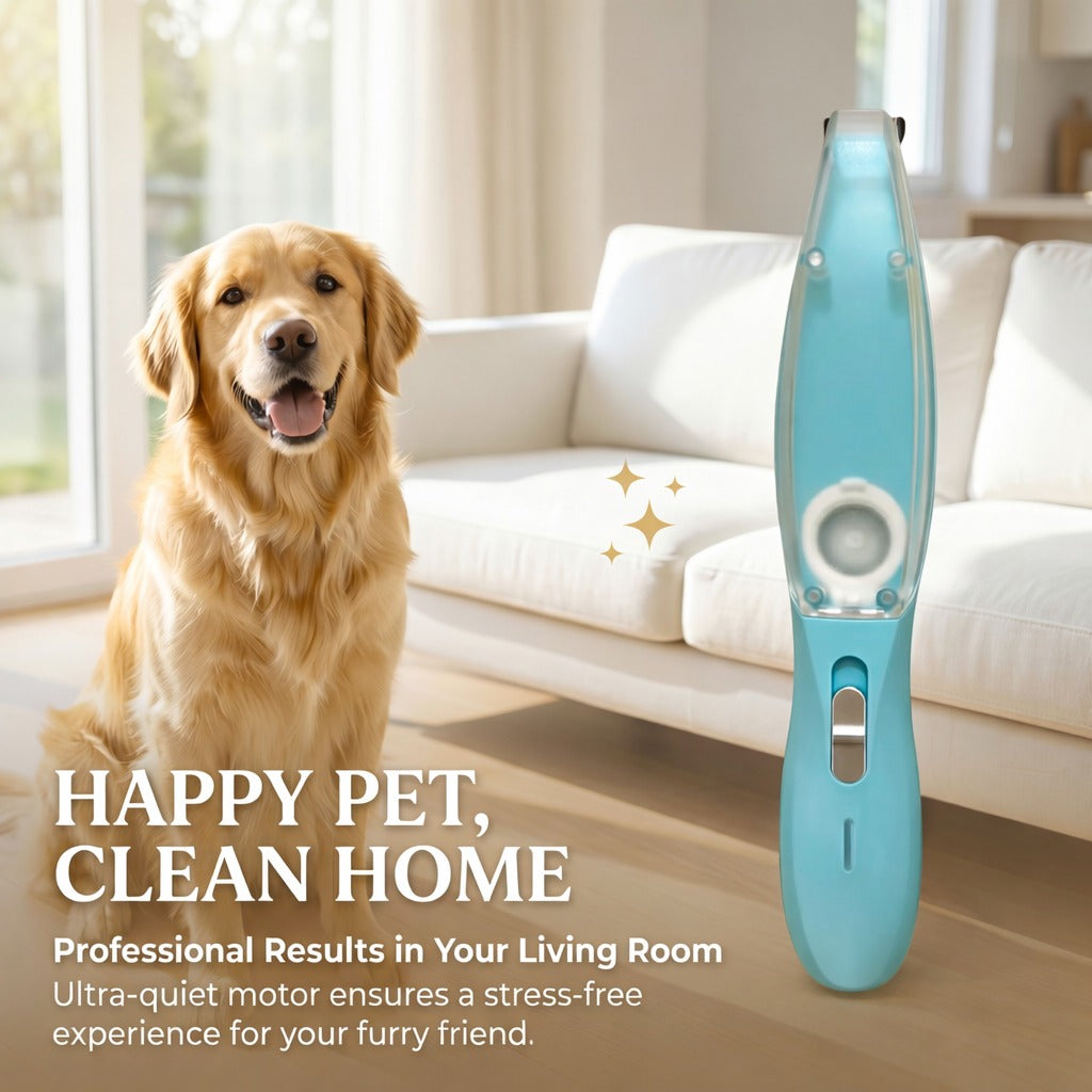 Groom Your Pet Without the Mess – 2-in-1 Vacuum Clipper for Dogs & Cats